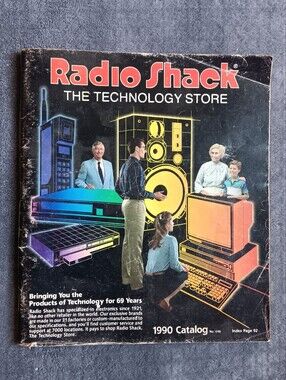 RadioShack 1990 Catalog Vintage 90s Technology Electronic Store, Radio Shack